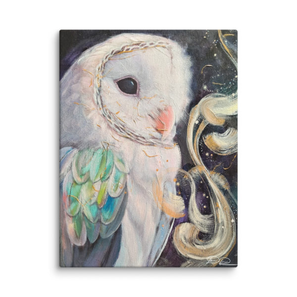 crowned by starlight canvas print